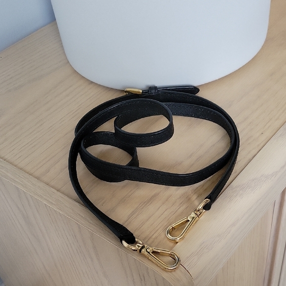 Michael Kors Long Black and Gold Replacement Strap - Picture 1 of 3